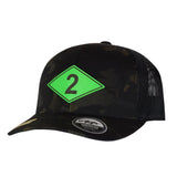 Ranger Diamond Leather SnapBack - Green Leather - Headwear