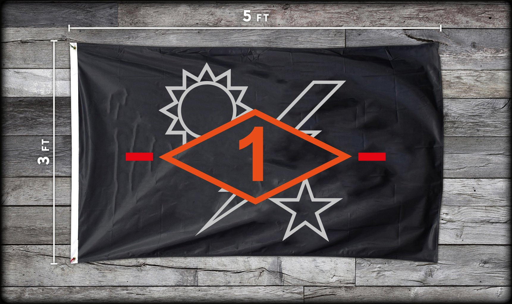 Ranger Diamond SSB Tick Marks - 3' x 5' - Flag