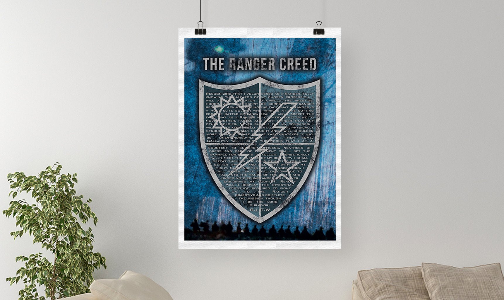 Ranger DUI Creed - Loose Canvas - Canvas