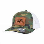 Ranger DUI Scroll Leather Snap - Back - 1st Batt - Headwear