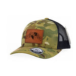 Ranger DUI Scroll Leather Snap - Back - 1st Batt - Headwear