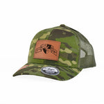 Ranger DUI Scroll Leather Snap - Back - 1st Batt - Headwear