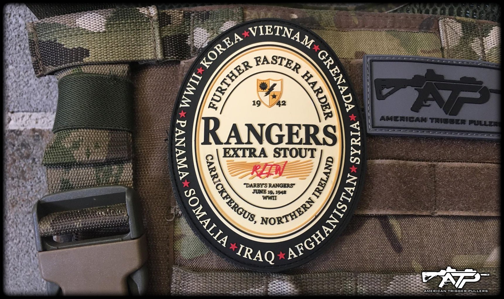 Ranger Guinness PVC Patch - 4.5" - Patches