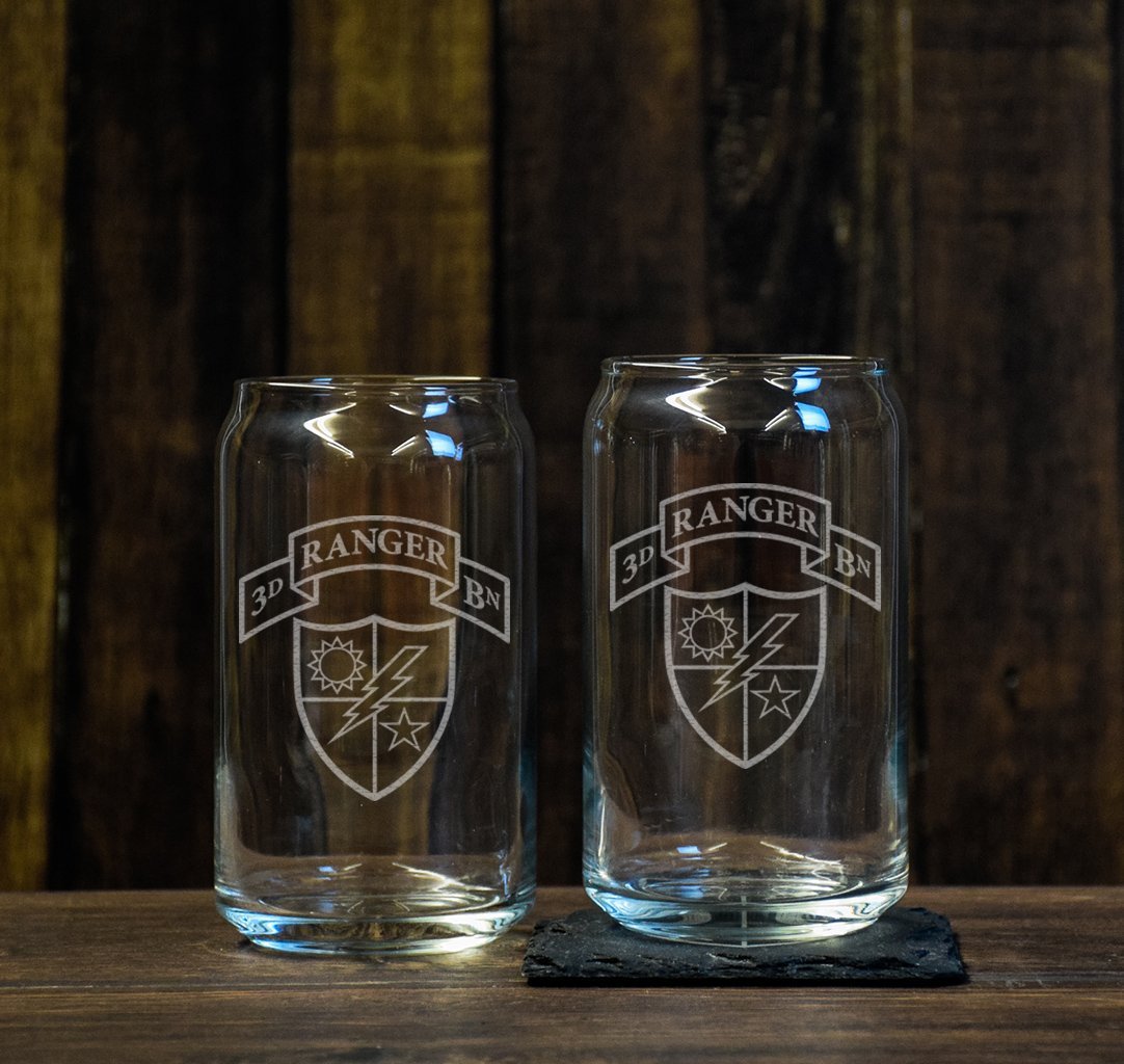 Ranger Scroll Beer Glass Set - No Tab - Glassware