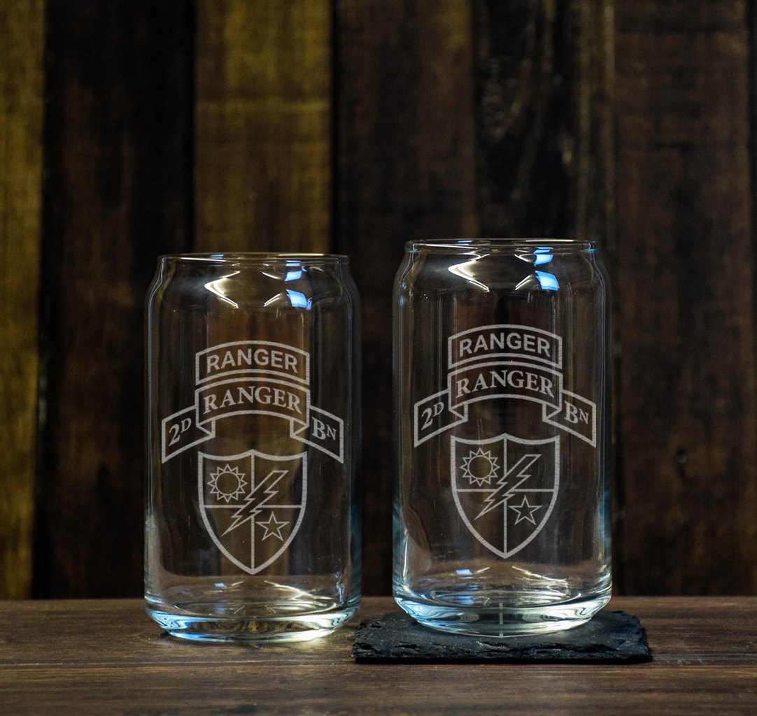 Ranger Scroll Beer Glass Set - Ranger Tab - Glassware