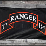 Ranger Scroll Double Sided - Ranger Tab - Flag