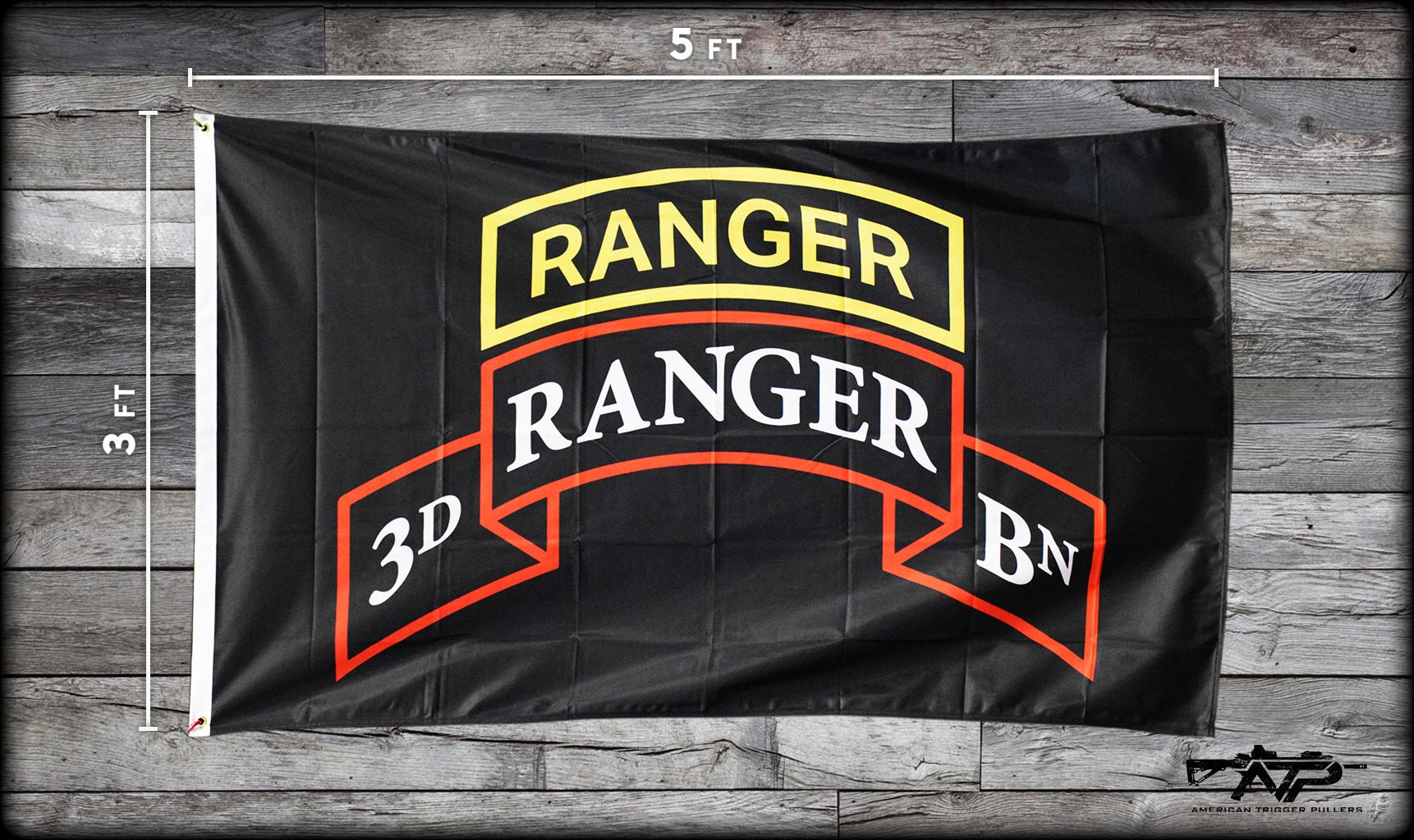 Ranger Scroll Double Sided - Ranger Tab - Flag