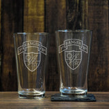 Ranger Scroll Pint Glass Set - No Tab - Glassware