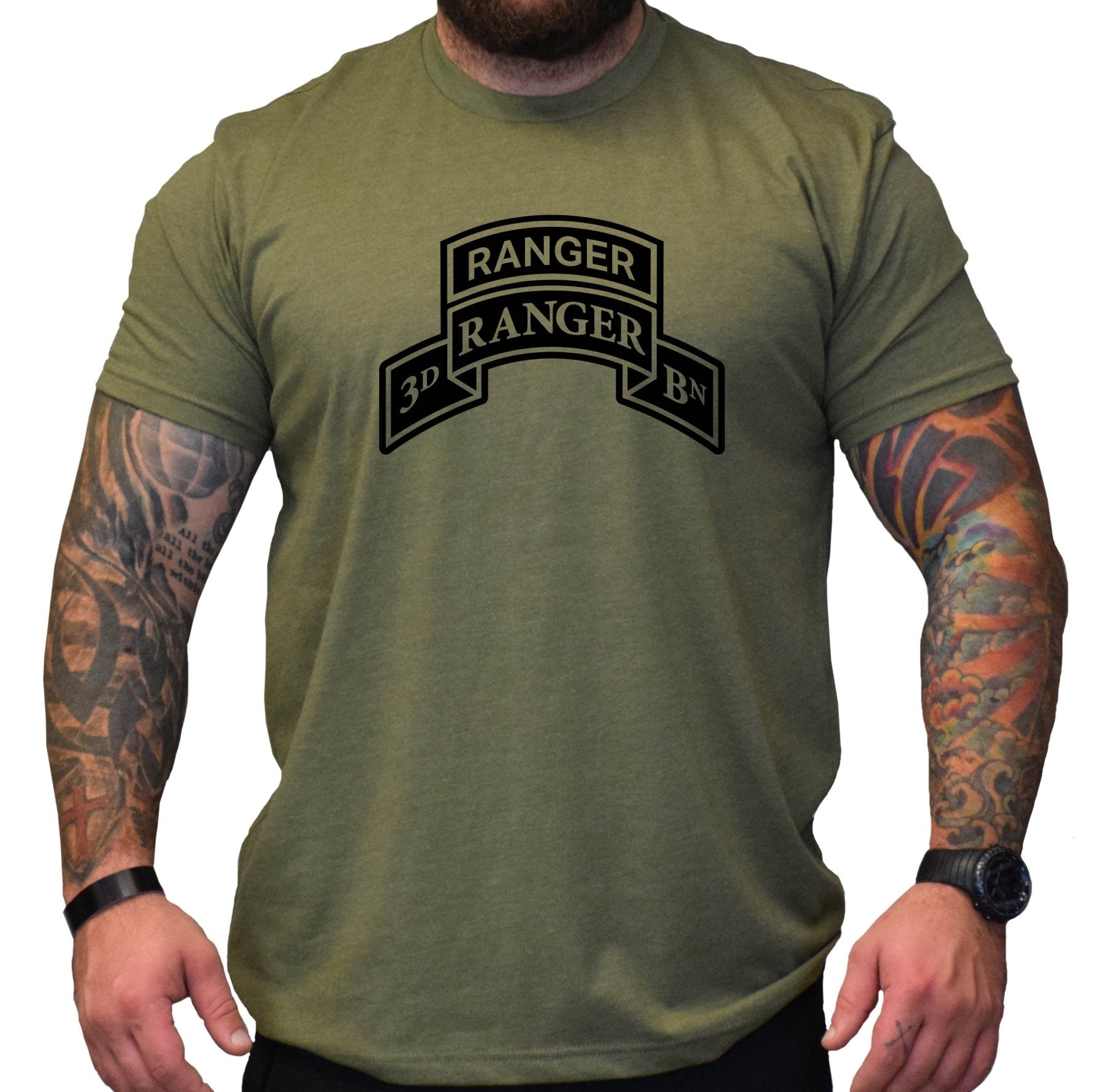 Ranger Scroll Shirt - OD Green - Small - Shirt