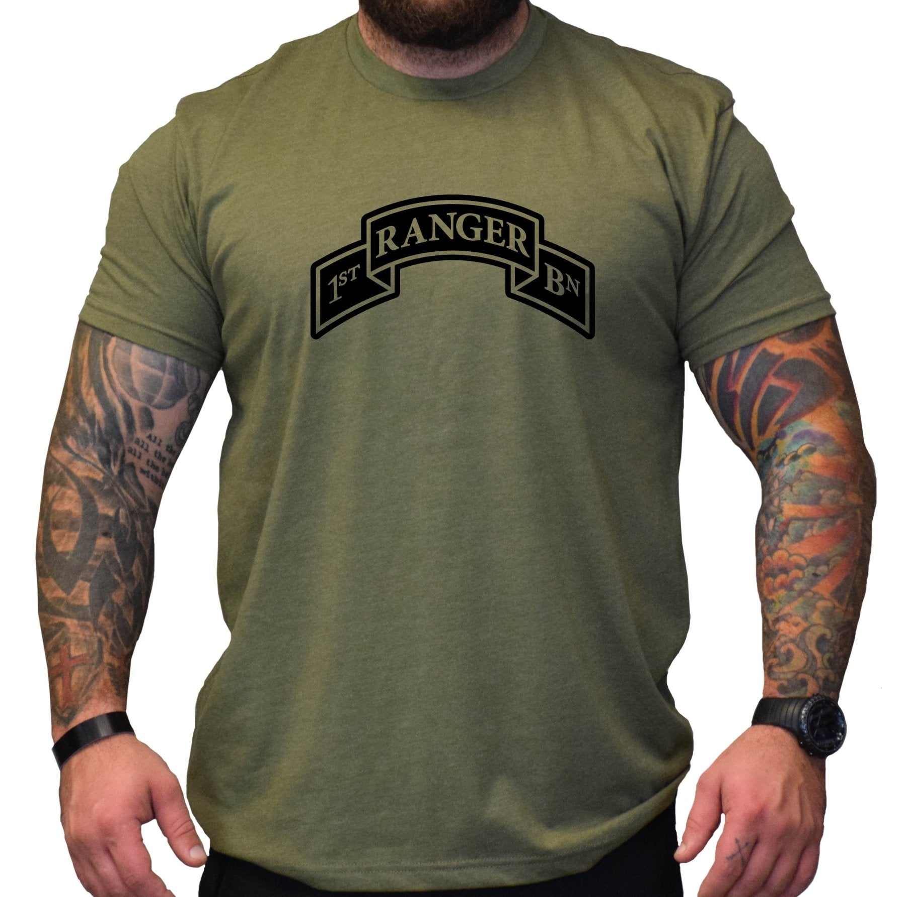 Ranger Scroll Shirt - OD Green - Small - Shirt