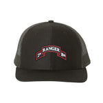 Ranger Scroll Snapbacks - Black/Black Mesh - Hat