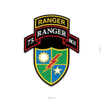 Ranger Scroll Sticker - 75th Regiment - Sticker