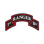 Ranger Scroll Sticker - 1st Battalion - Sticker