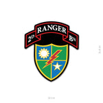 Ranger Scroll Sticker - 2D Battalion - Sticker