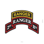 Ranger Scroll Sticker - 2D Battalion - Sticker