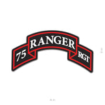 Ranger Scroll Sticker - 75th Regiment - Sticker