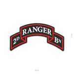 Ranger Scroll Sticker - 2D Battalion - Sticker