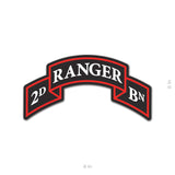 Ranger Scroll Sticker - 2D Battalion - Sticker