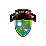 Ranger Scroll Sticker - 1st Battalion - Sticker