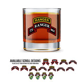Ranger Scroll Whiskey Glass Set - 16oz - Glassware