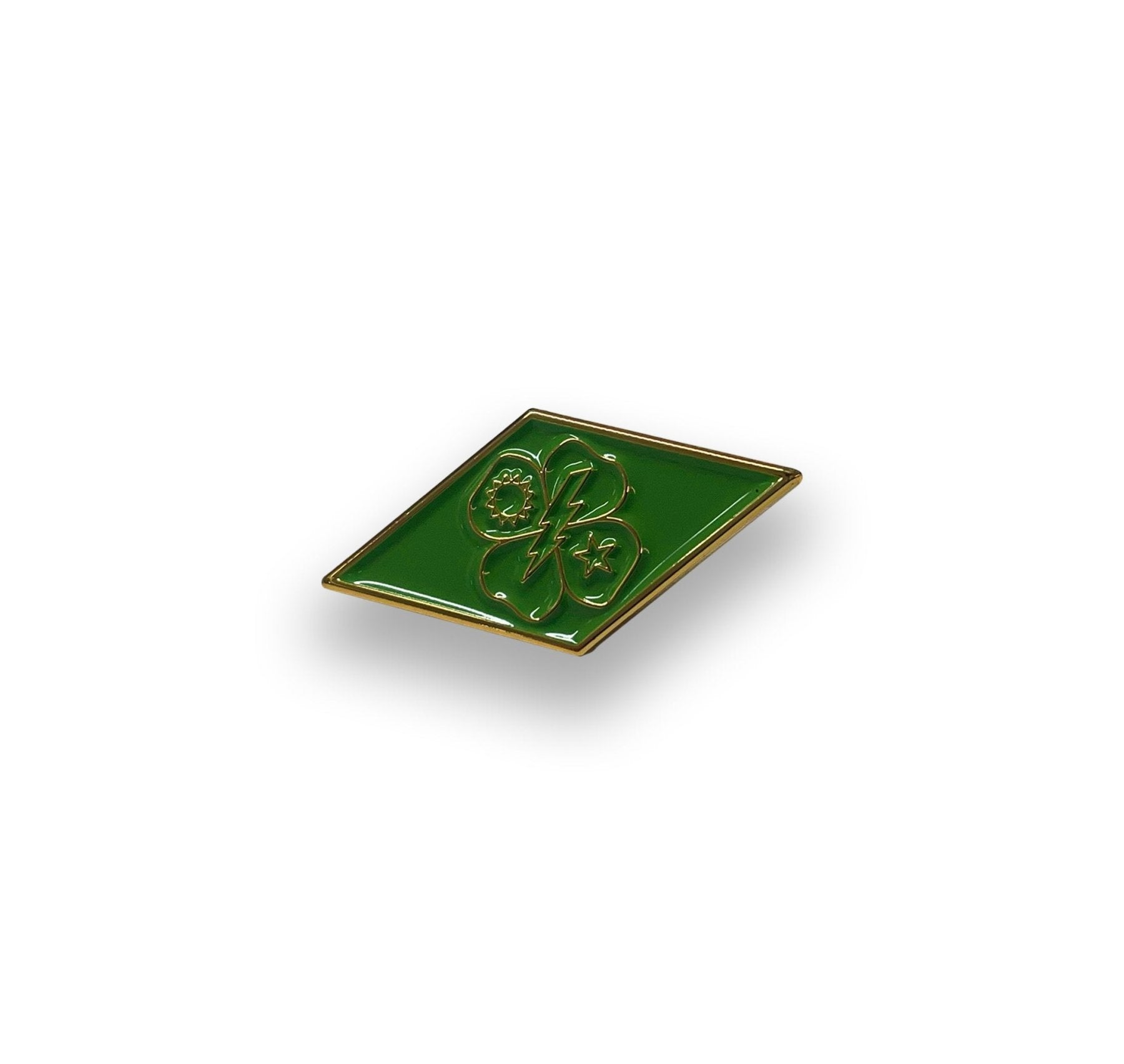 Ranger Shamrock DUI Diamond Lapel Pin - 1" x 0.5" - Lapel Pin