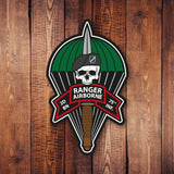 Ranger Skull Parachute Sticker - 1st Batt - Sticker