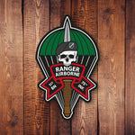 Ranger Skull Parachute Sticker - 1st Batt - Sticker