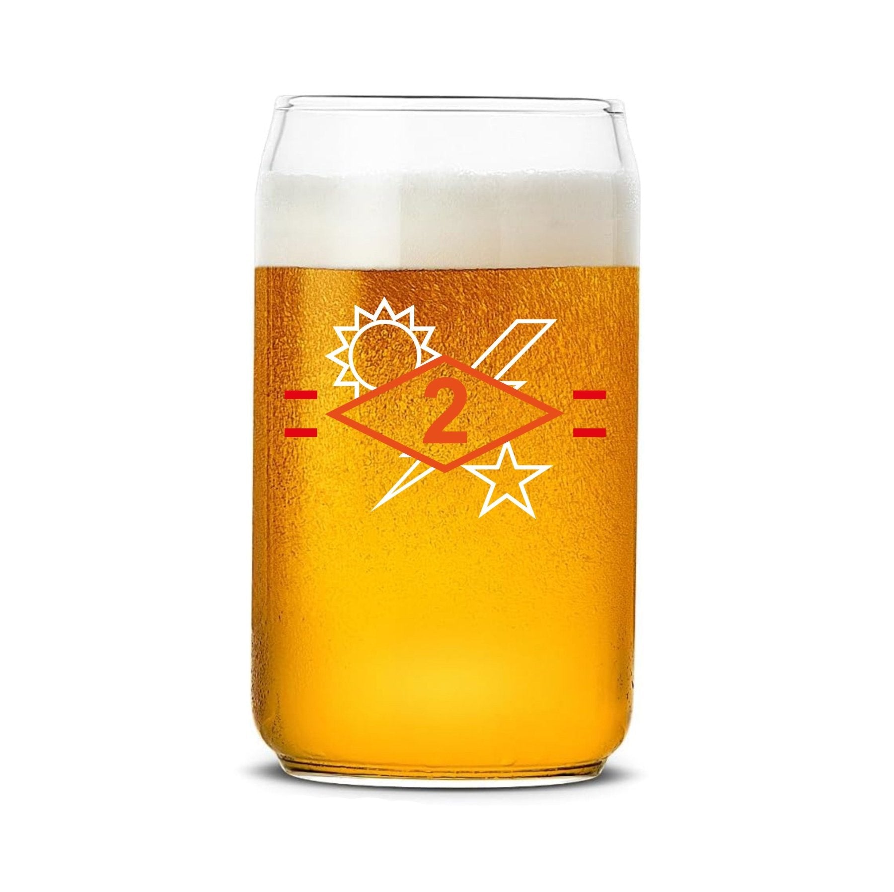 Ranger SSB Diamond Ticks Beer Can Glass Set - 16oz - Glassware