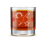 Ranger SSB Diamond Ticks Whiskey Glass Set - 16oz - Glassware
