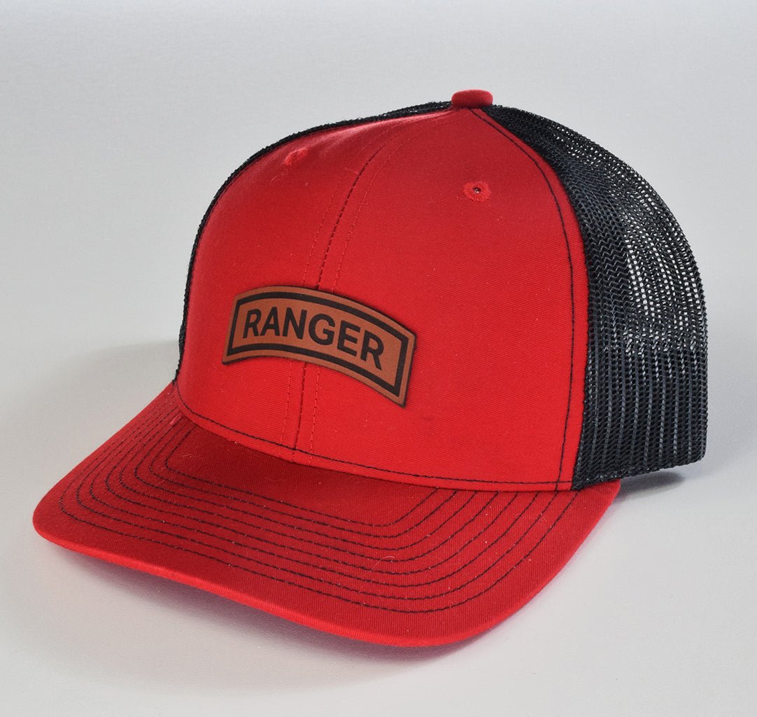 Ranger Tab Leather Snapback - OSFA - Headwear