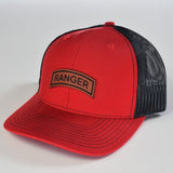 Ranger Tab Leather Snapback - OSFA - Headwear