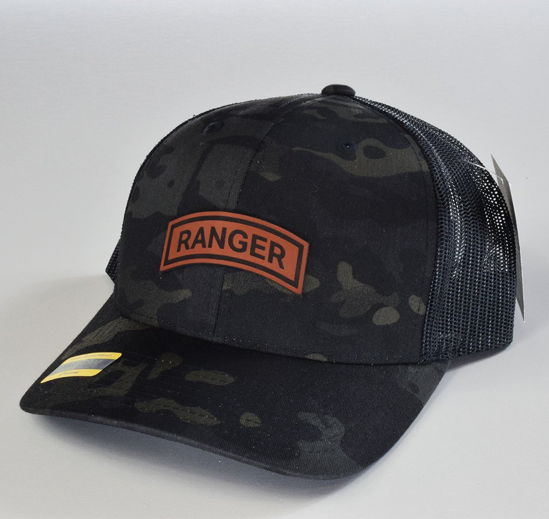 Ranger Tab Leather Snapback - OSFA - Headwear