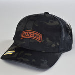 Ranger Tab Leather Snapback - OSFA - Headwear