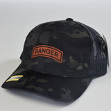 Ranger Tab Leather Snapback - OSFA - Headwear