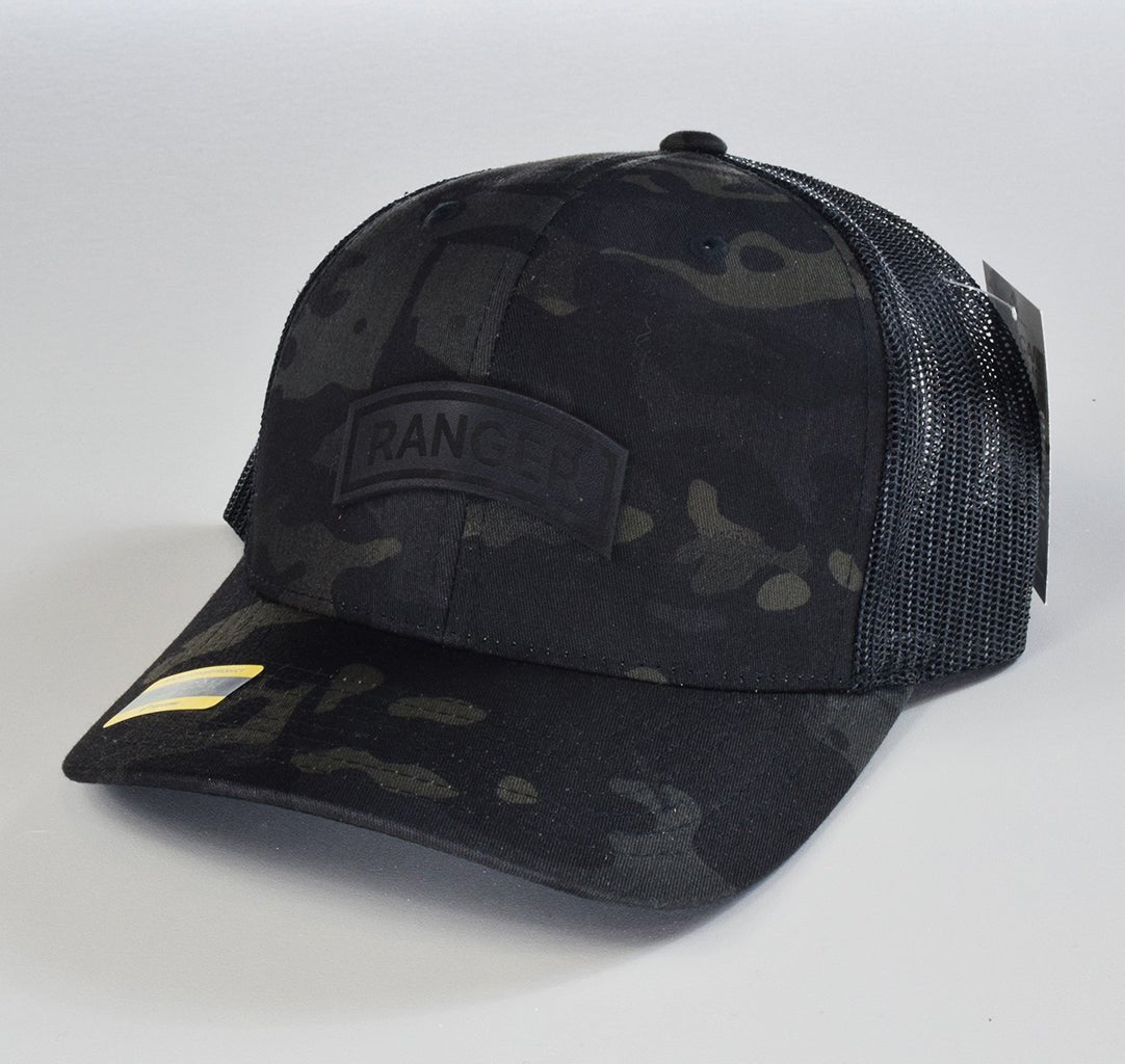 Ranger Tab Leather Snapback - OSFA - Headwear