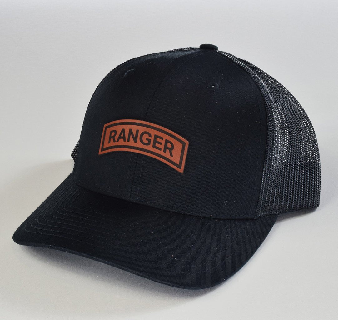 Ranger Tab Leather Snapback - OSFA - Headwear