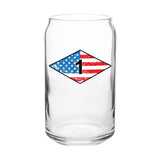 Ranger USA Diamond Beer Can Glass Set - 16oz - Glassware