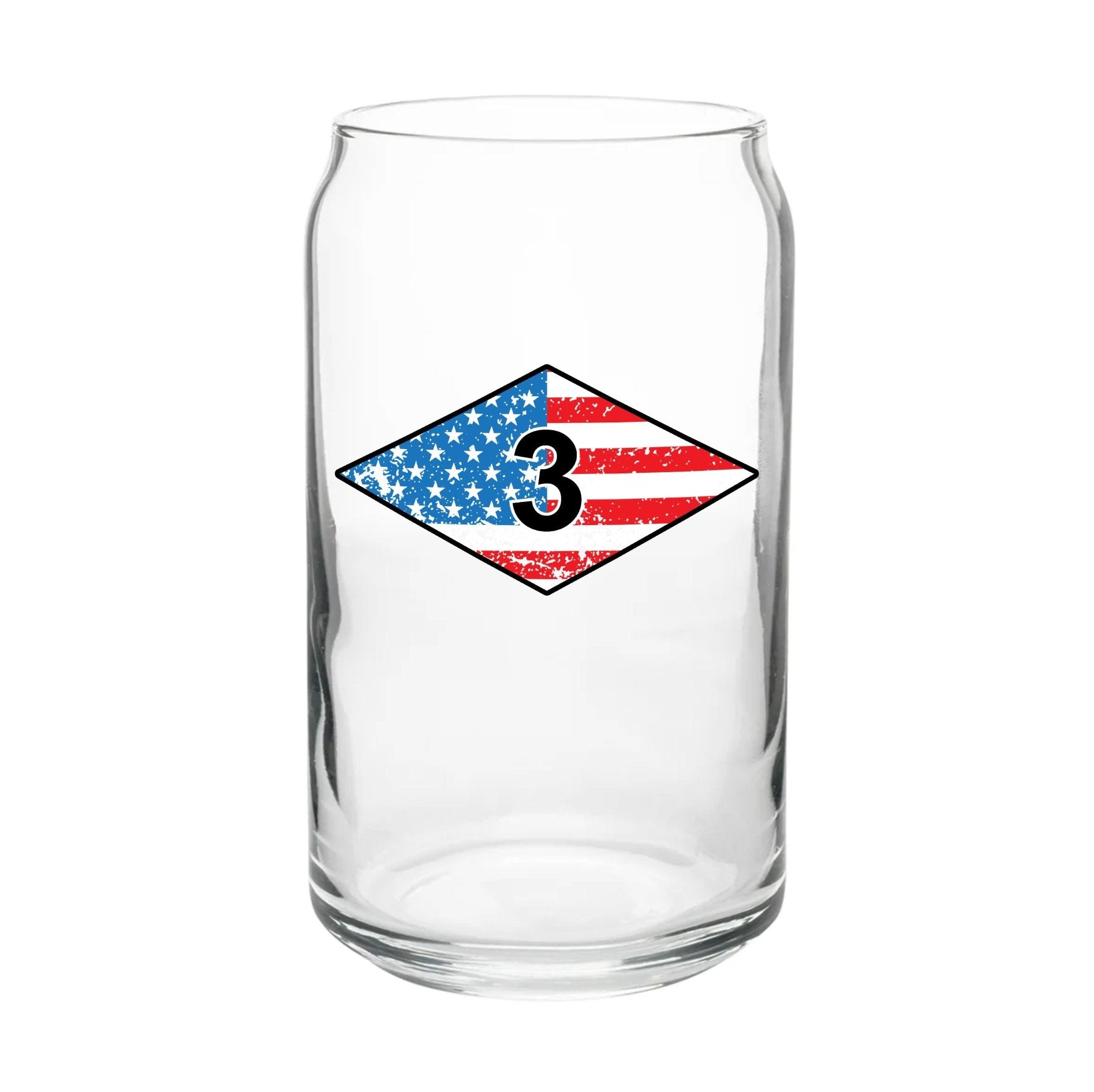 Ranger USA Diamond Beer Can Glass Set - 16oz - Glassware