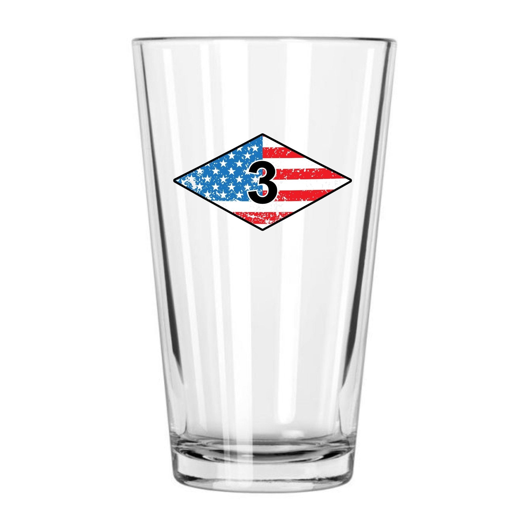 Ranger USA Diamond Pint Glass Set - 16oz - Glassware