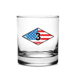 Ranger USA Diamond Whiskey Glass Set - 16oz - Glassware