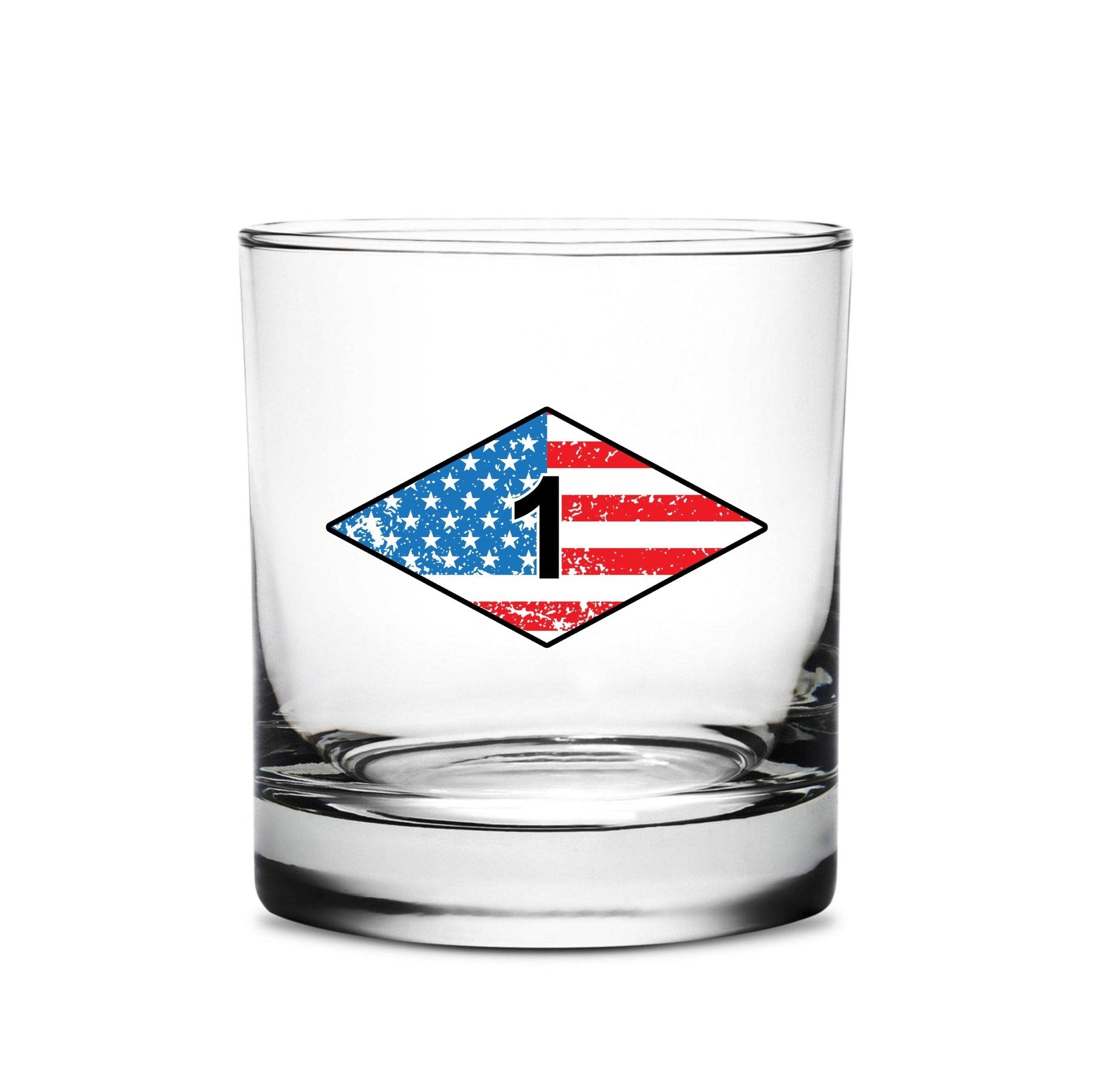 Ranger USA Diamond Whiskey Glass Set - 16oz - Glassware