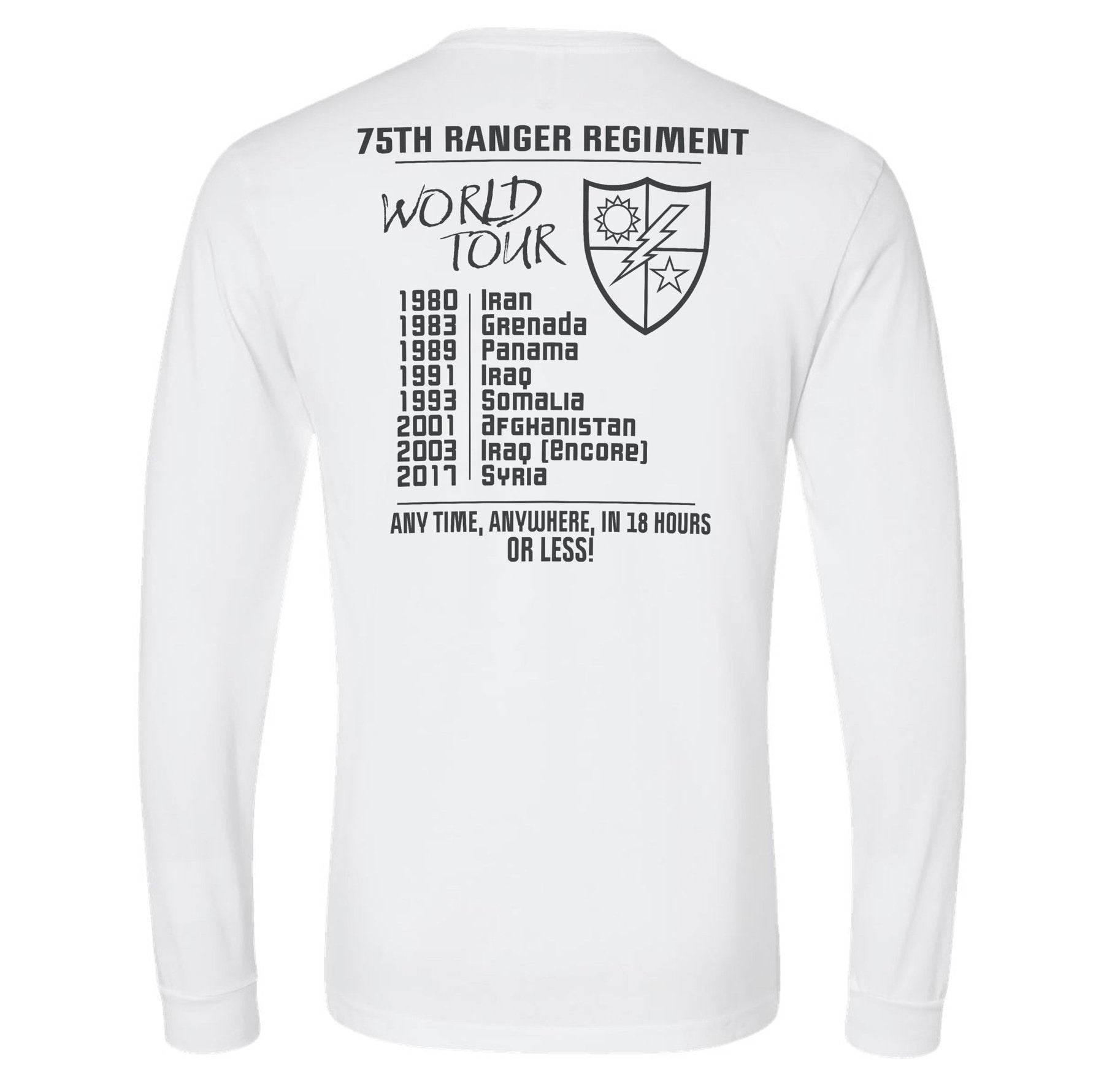 Ranger World Tour Long Sleeve - Small - Shirt