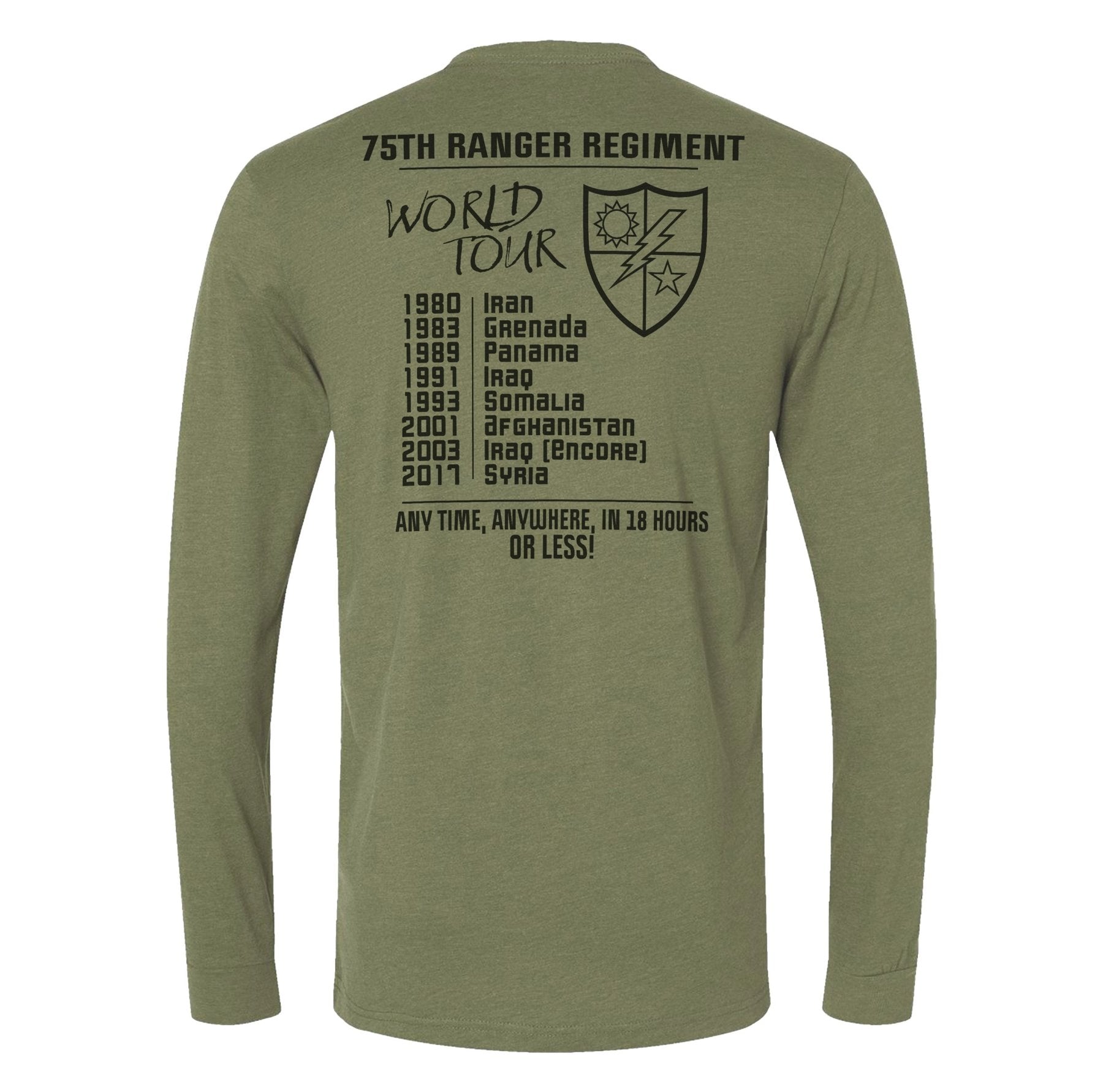 Ranger World Tour Long Sleeve - Small - Shirt