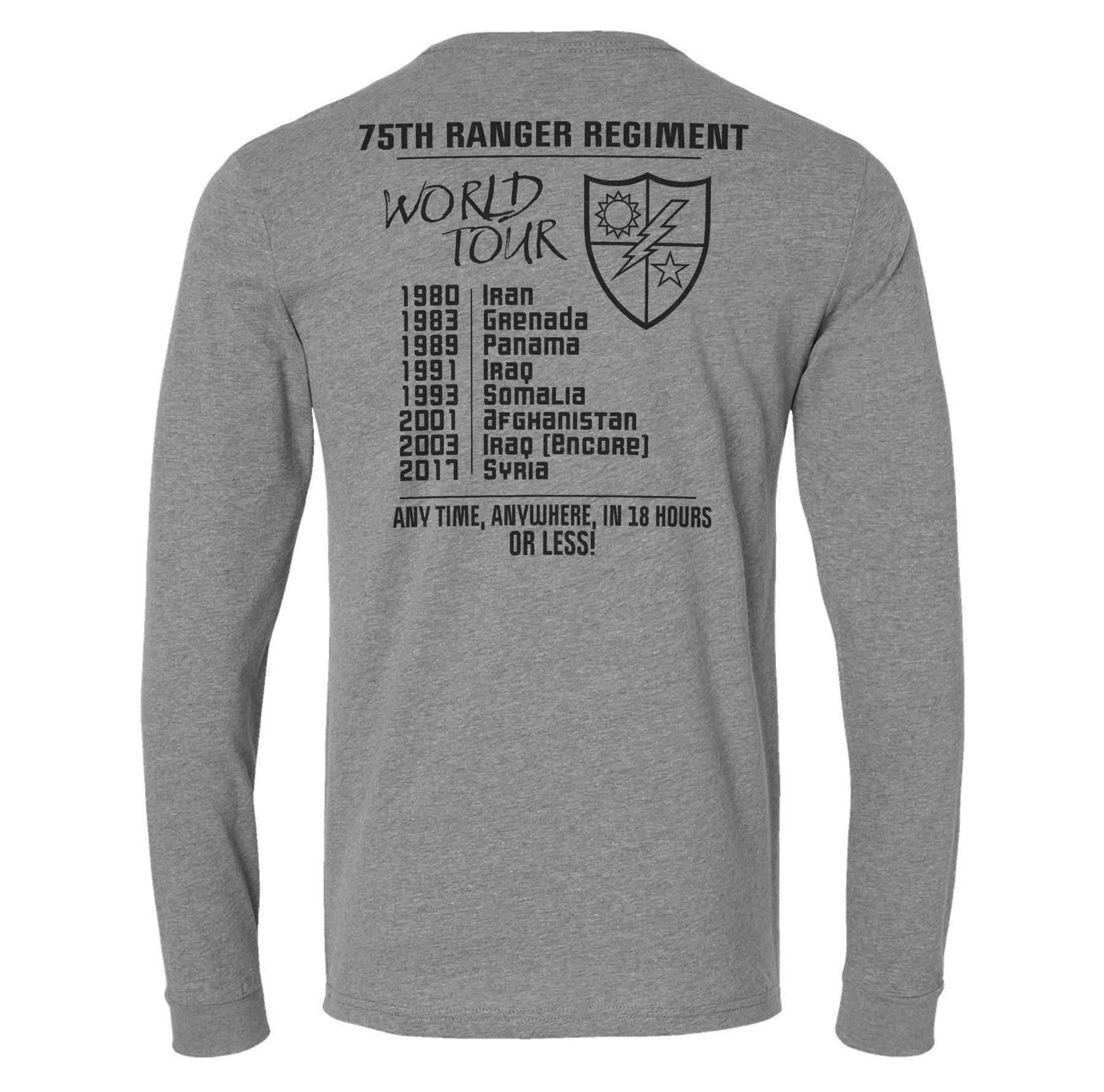 Ranger World Tour Long Sleeve - Small - Shirt