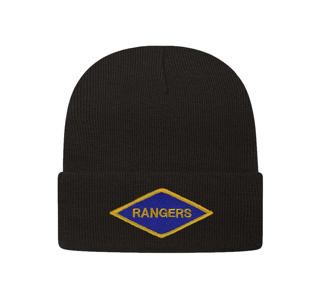 Rangers Diamond Patch Cuff Beanie - OSFA - Beanie