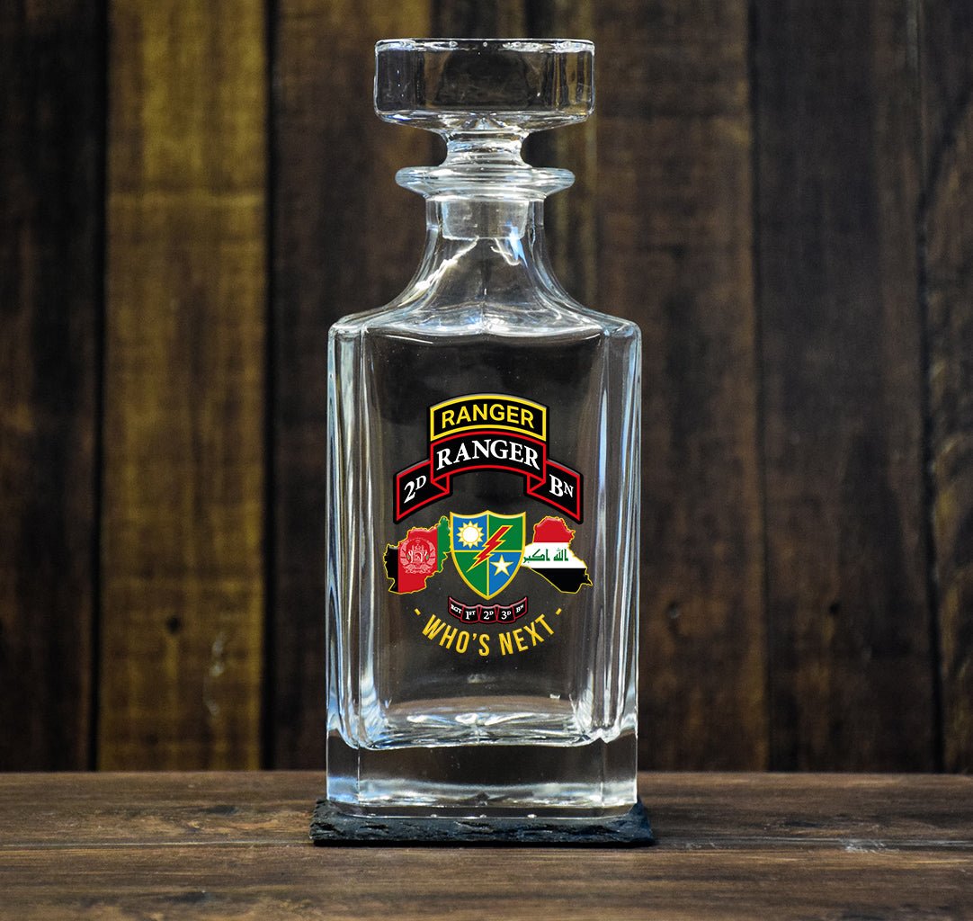 Rangers Do Bad Things Decanter - 2D Batt Tab + Scroll - Glassware