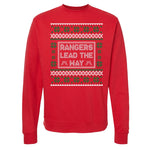 Rangers Lead The Way - RGR Scroll+ Tab - Ugly Sweater - Small - Hoodie