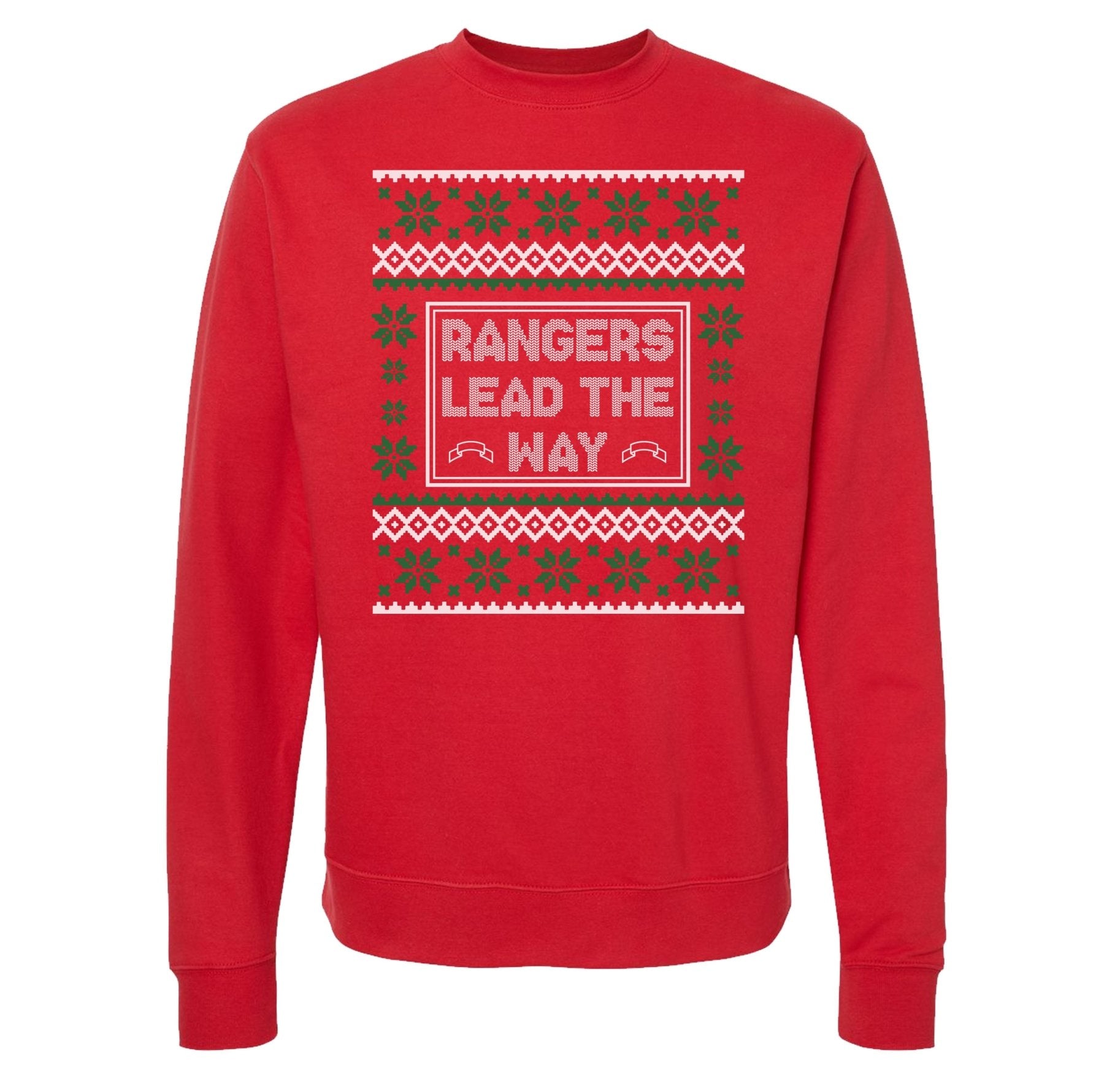 Rangers Lead The Way - RGR Scroll - Ugly Sweater - Small - Hoodie