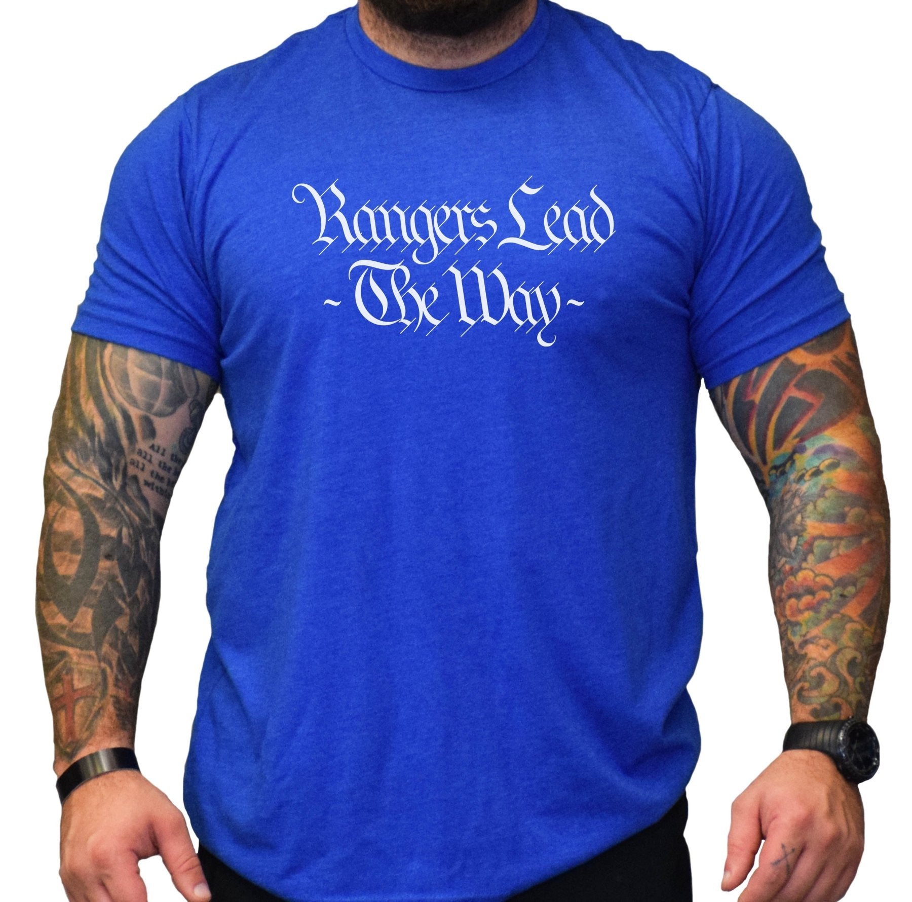 Rangers Lead The Way Script Shirt - Small - Shirt