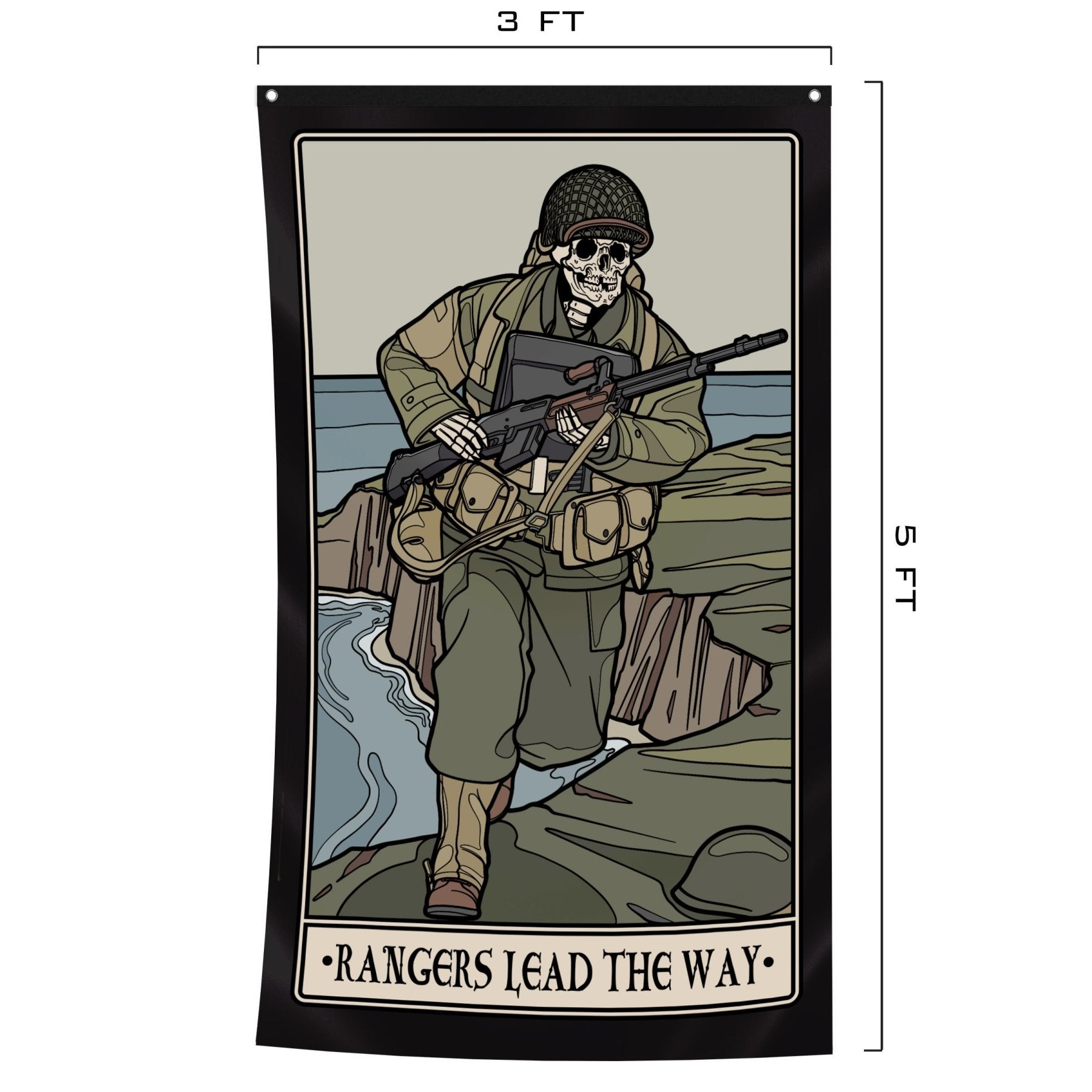 Rangers Lead The Way Tarot Flag – American Trigger Pullers